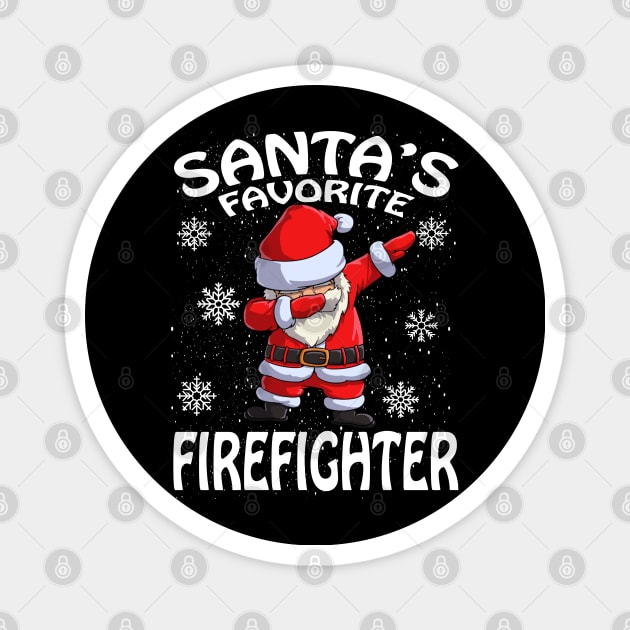 Santas Favorite Firefighter Christmas Magnet by intelus